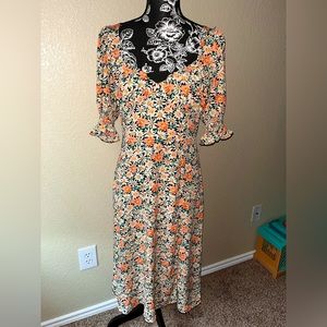 BOOHOO floral Midaxi dress